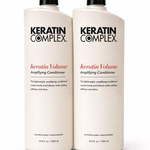 Keratin Complex White Volumizing Conditioner set of 2 come with pump